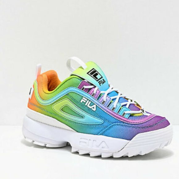 #40❤️ 44❤️  New Womens Fila Disruptor 2 II Tie Dye sneakers - Picture 1 of 9